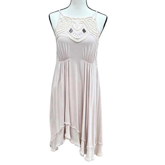 Free People Women's Boho Spaghetti Strap Dress Size M - Picture 1 of 7